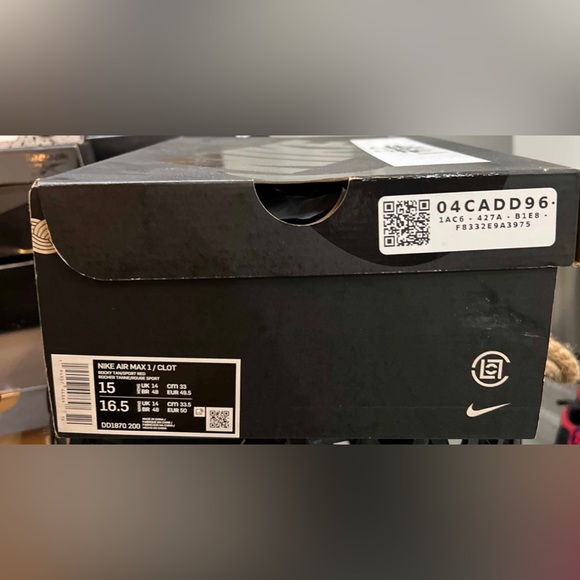 CLOT x Air Max 1 KISS OF DEATH cha DD1870 200 - Picture 12 of 15